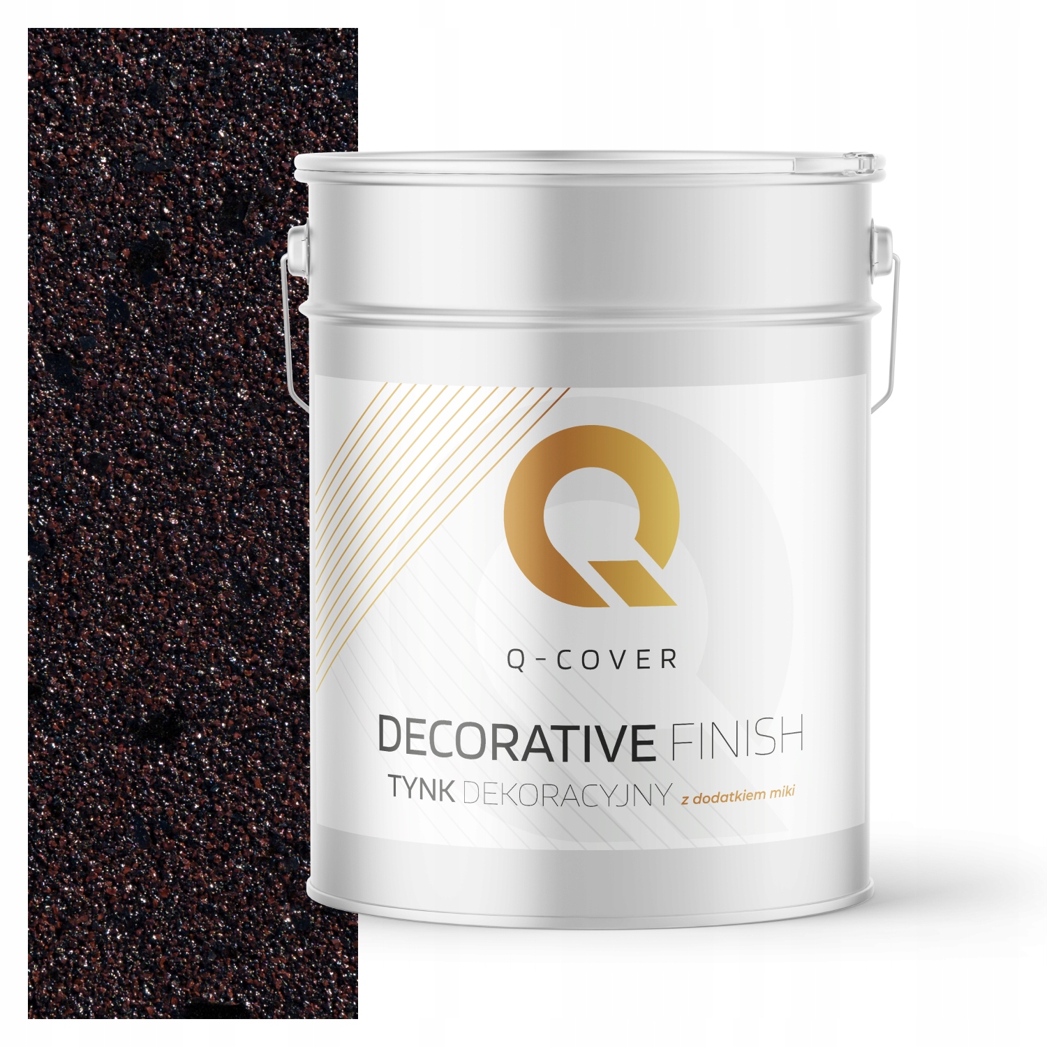 Dekorativní Omítka Jemnozrnná Tmavě Hnědá S Černou Mikou D825 15 kg