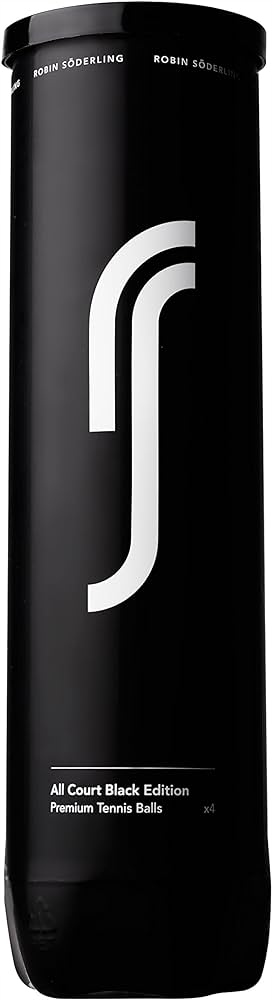 RS Tennis Black Edition piłki tenisowe Robin Soderling 4 piłki puszka