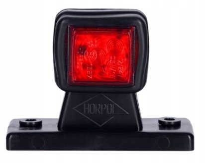 LAMPA OBRYSOWA LED OBRYSÓWKA BIAŁO CZERWONA LAWETA