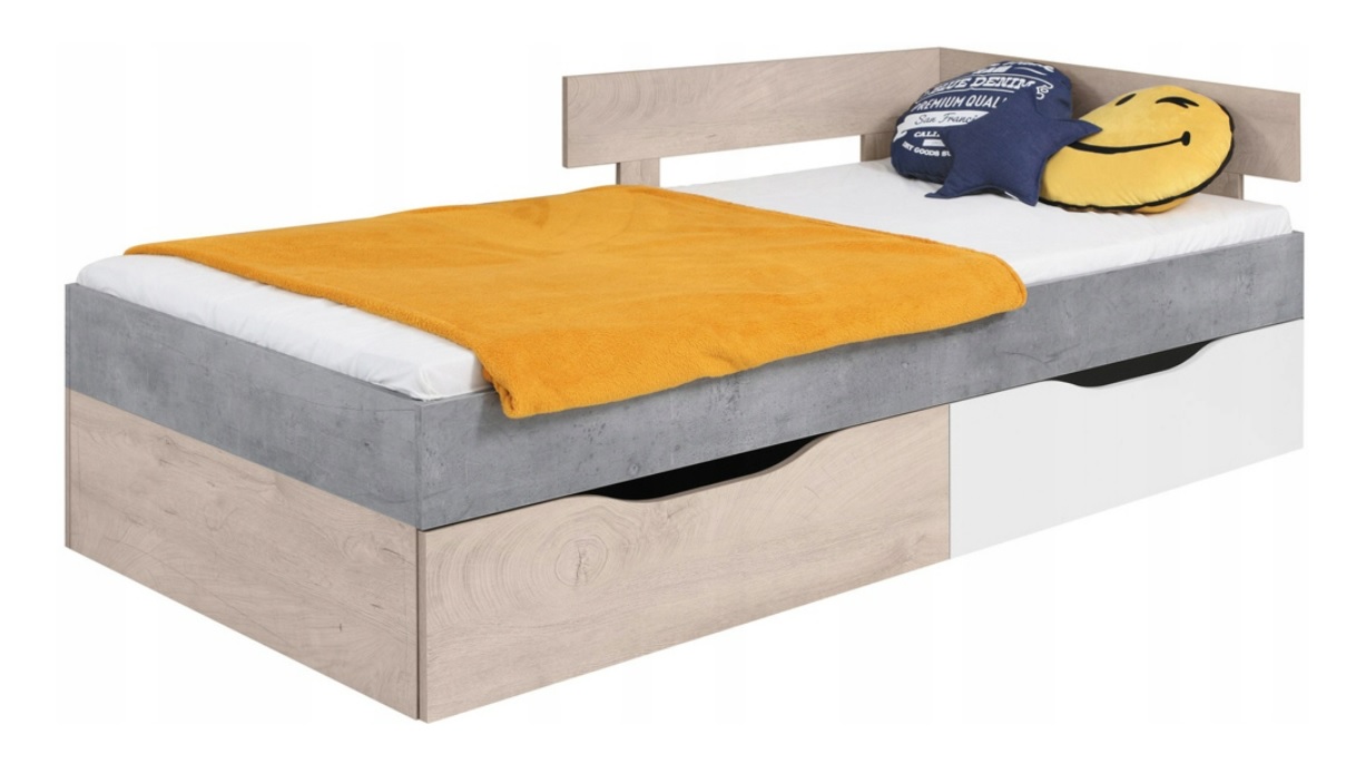 łóżko dziecięce 90 pojedyncze szufladami Sigma 15 Typ łóżko pojedyncze