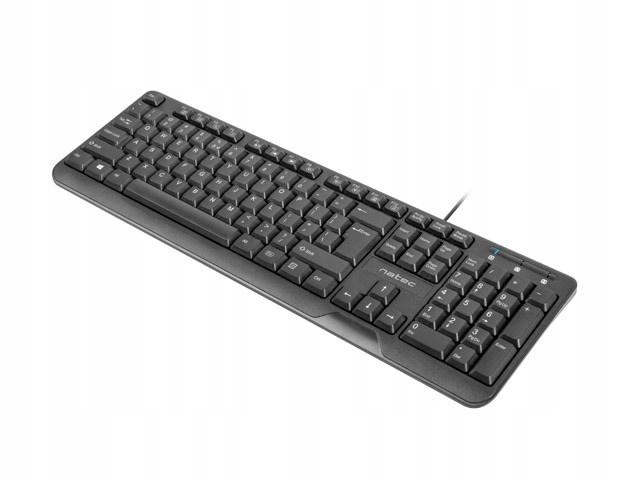 Klawiatura membranowa Natec Trout Us NKL-0967 Usb 2.0 En kolor czarny