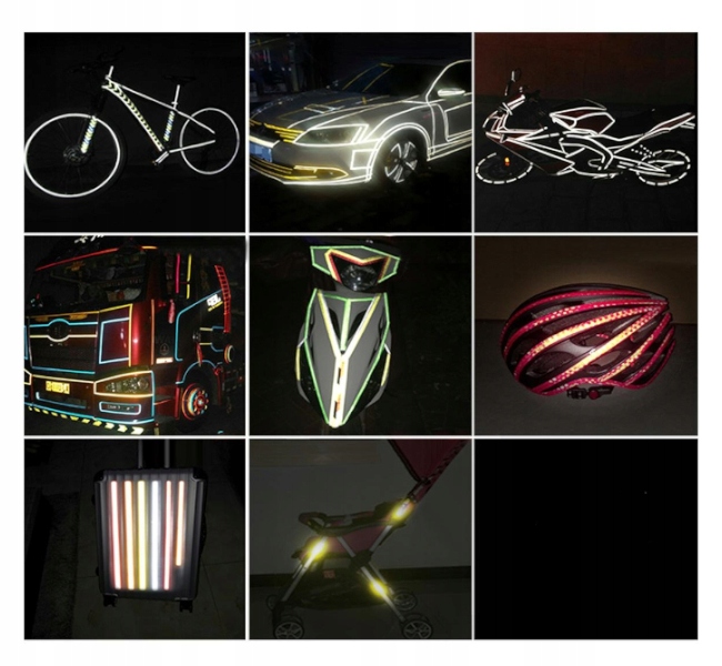 ZESTAW RURKI ODBLASKOWE TAŚMA ODBLASKI NA SZPRYCHY ROWEROWE NA ROWER ŻÓŁTE Model TAŚMA ODBLASKOWA + RURKI 12x ŻÓŁTE