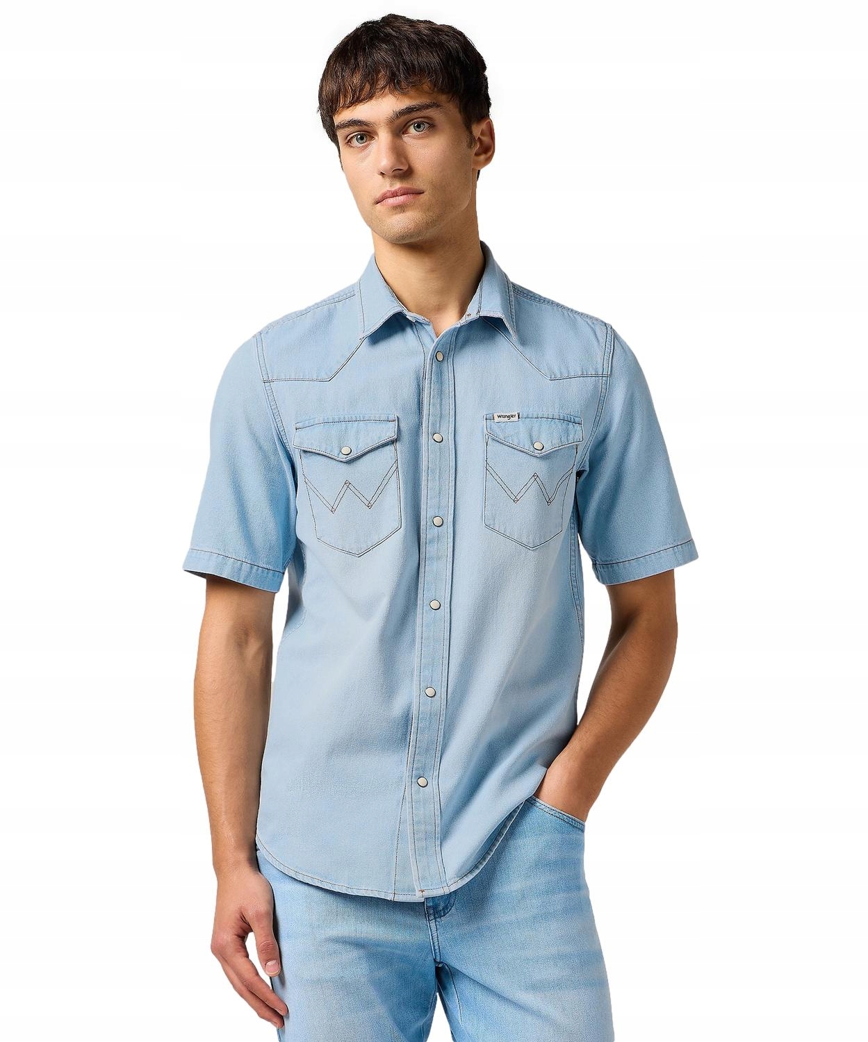 Košile Wrangler Ss Western Shirt 112362742 Authentic Tint XL