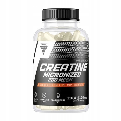 Trec Nutrition Creatine Micronized 200 MESH kreatín monohydrát 120 kaps