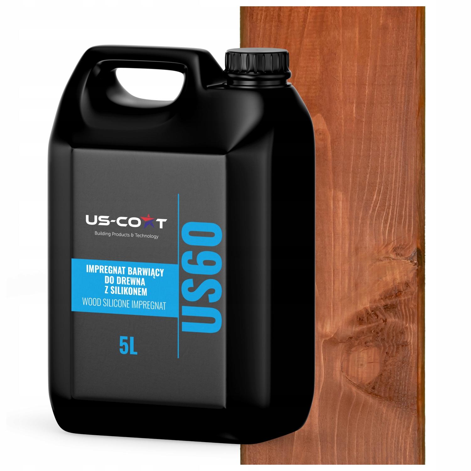 Barvící Impregnat Na Dřevo Se Silikonem 2v1 Altán Barva Ořech Světlý 5L