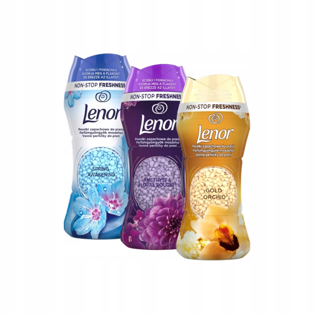 Sada 3x195 g Lenor vonné perličky, MIX vůní