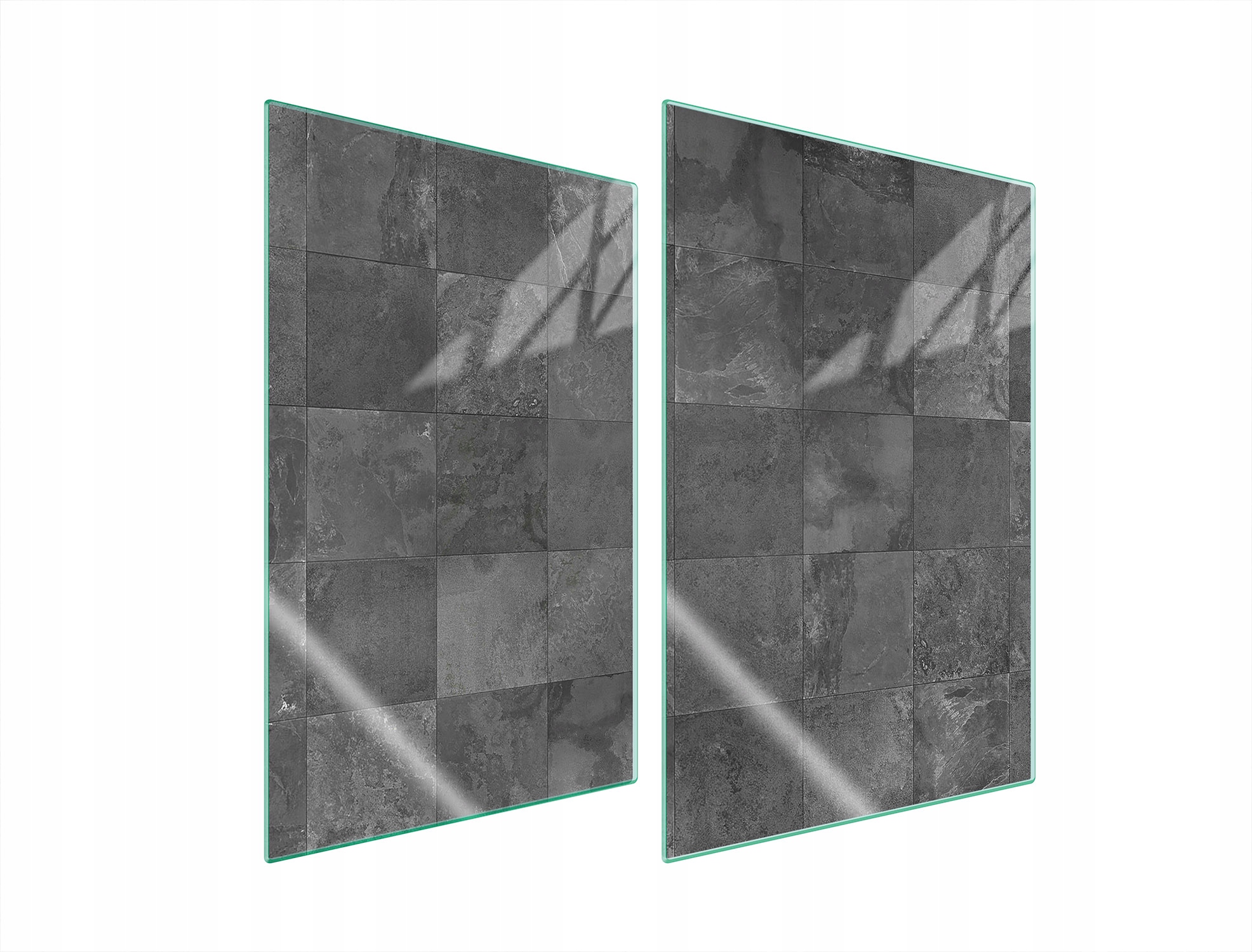 Skleněná Ochranná Deska Do Kuchyně 2x35x52 Šedé Tvrzené Sklo