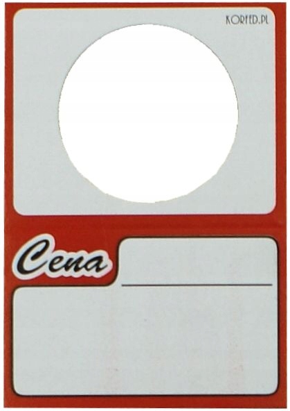 CENY CENÓWKI kartonowe BUTELKOWE 50szt ZIELONE Szerokość 35 mm