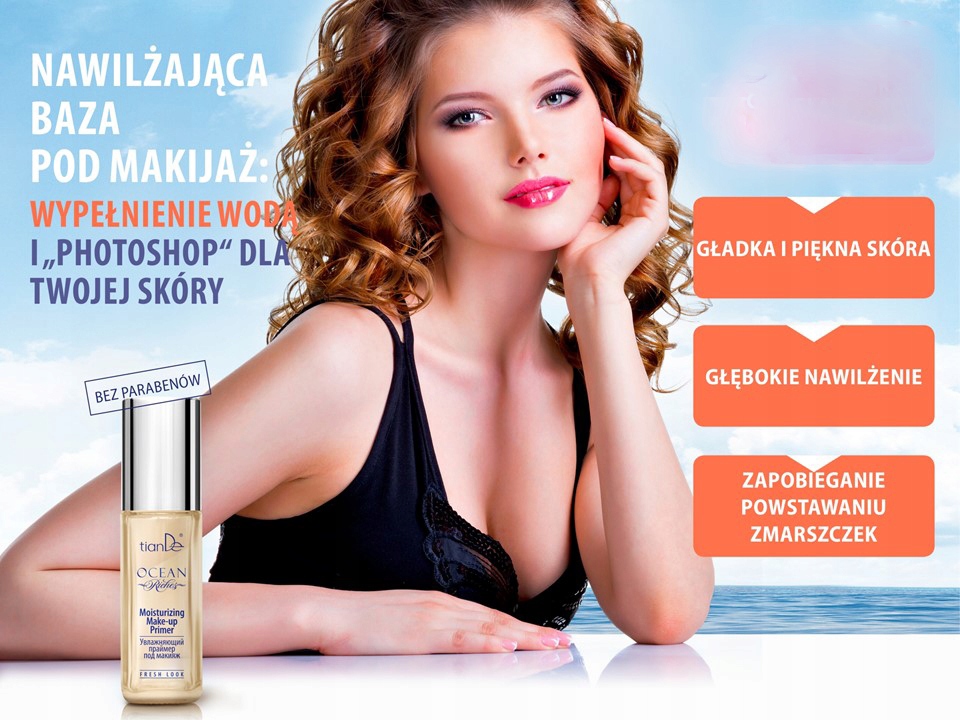 BAZA POD MAKIJAŻ,EFEKT PHOTOSHOPA,WYGŁADZA -EFEKT! Marka Tiande