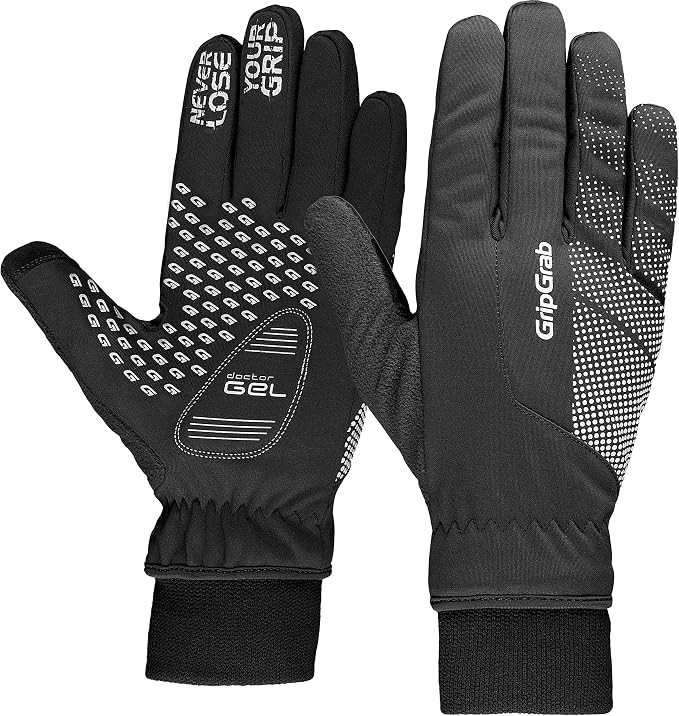Rękawice rowerowe zimowe GripGrab Ride Winter Czarne L (10)