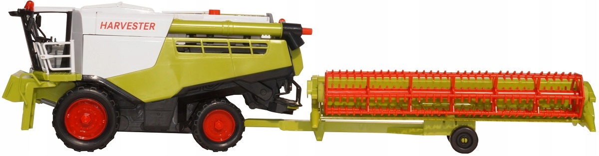 DUŻY 64cm KOMBAJN do ZBOŻA PRZYCZEPA NAPĘD 3621 Materiał plastik