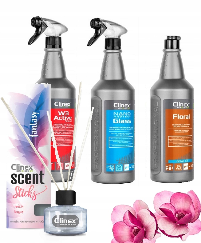 

Zestaw Clinex Glass W3 Active Floral Scent Fantasy