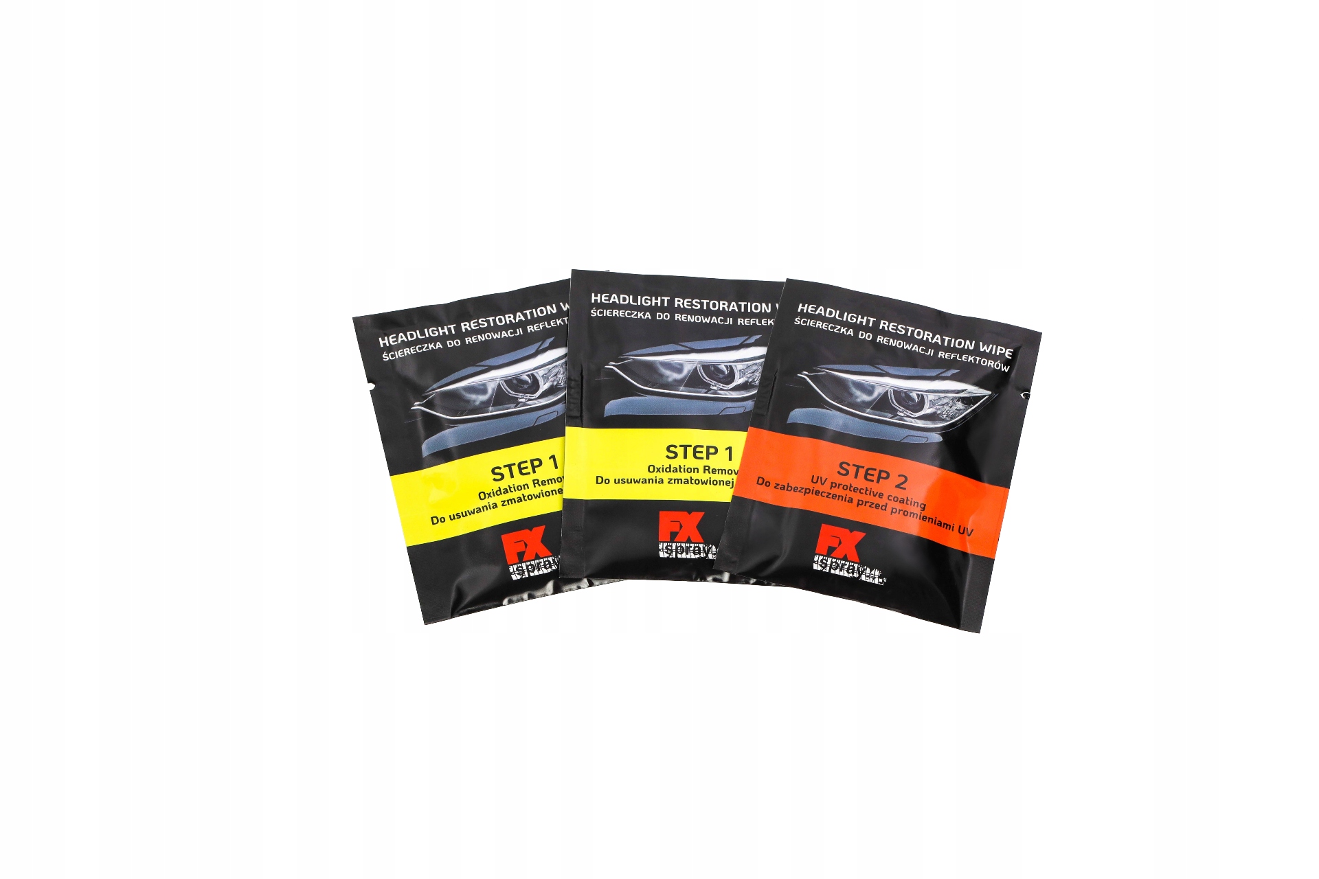 ZESTAW do RENOWACJI reflektorów BEZ POLEROWANIA Rodzaj polerowanie lamp