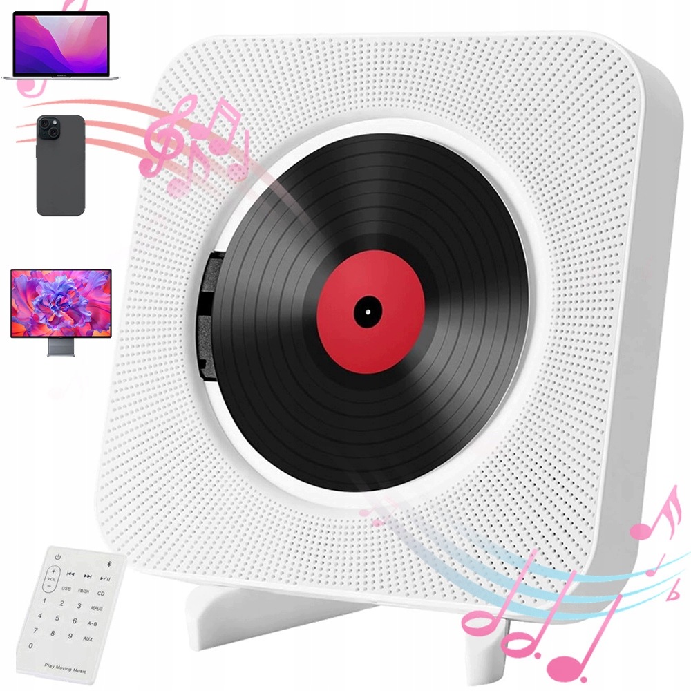 CD Přehrávač Přenosný Rádio Fm Přehrávač Stolní Bluetooth Reproduktor