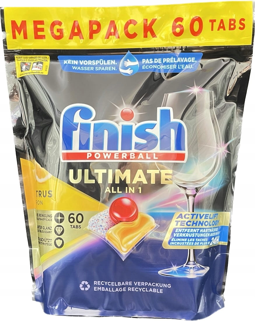Levně Tabletky Finish Ultimate All in 1 Citrus 60ks 774g