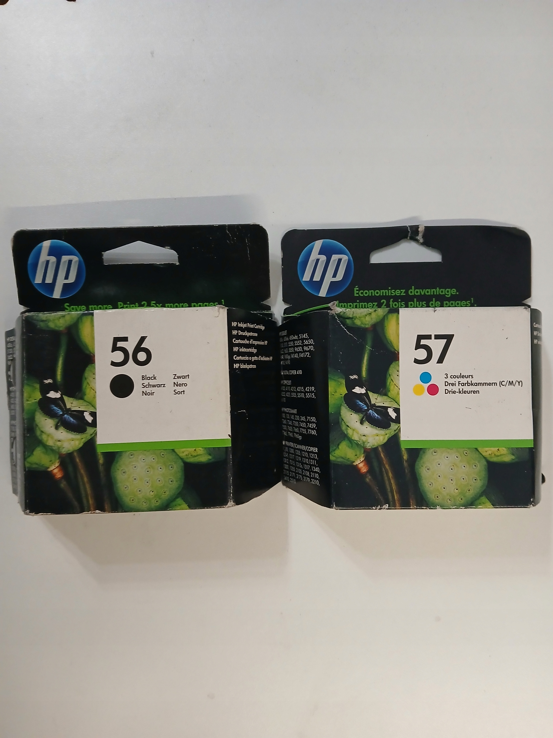 Inkoust Hp 56 57 C6656AE C6657AE Originál