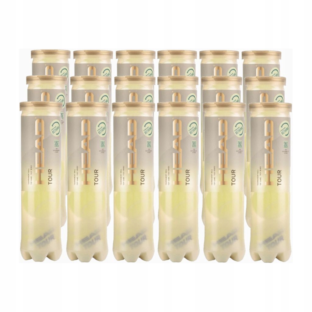 Tenisové míčky Head Tour karton 18 x 4 ks