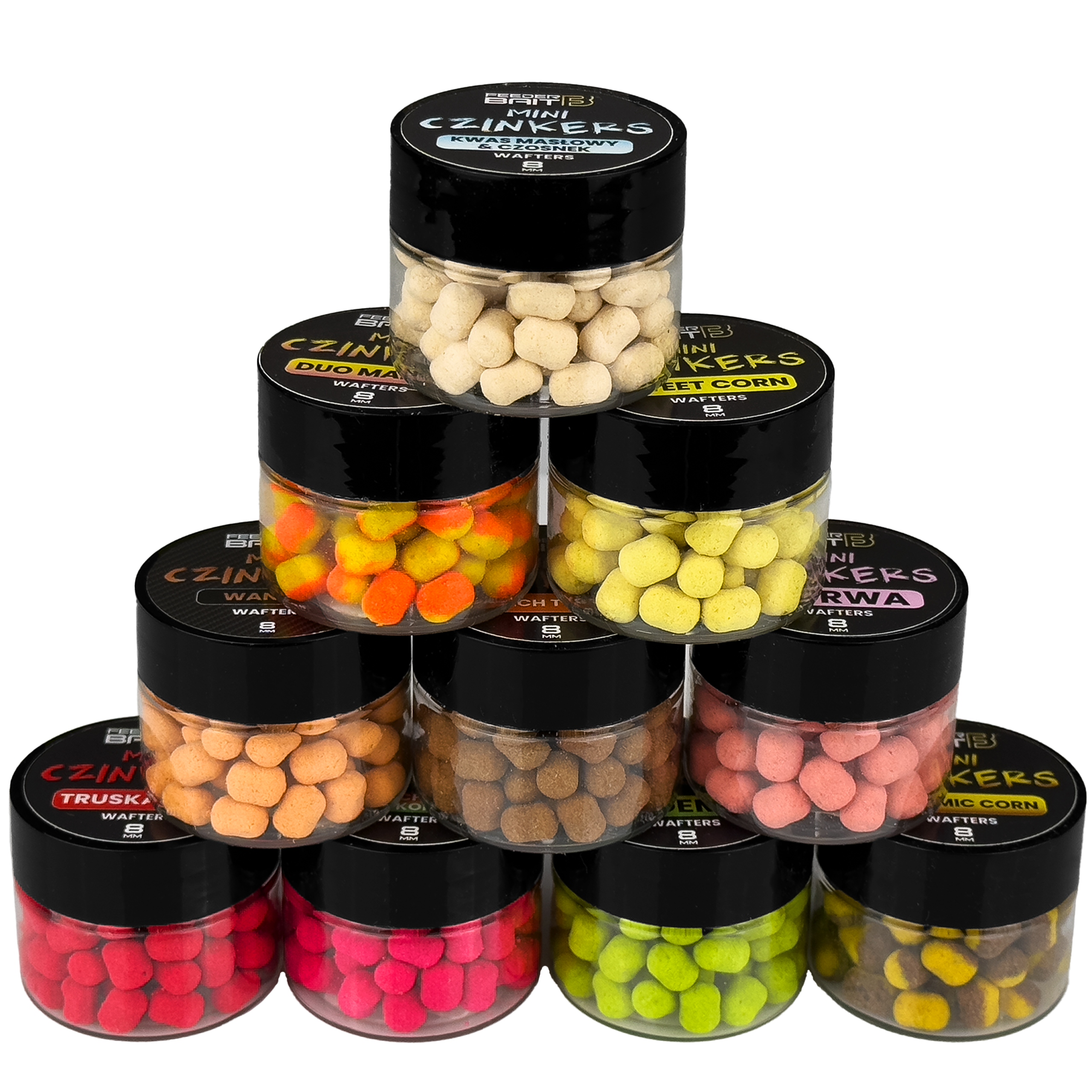 Zestaw 10 X Mini Czinkers 8 mm Przynęta Method Feeder Wafters Feeder Bait