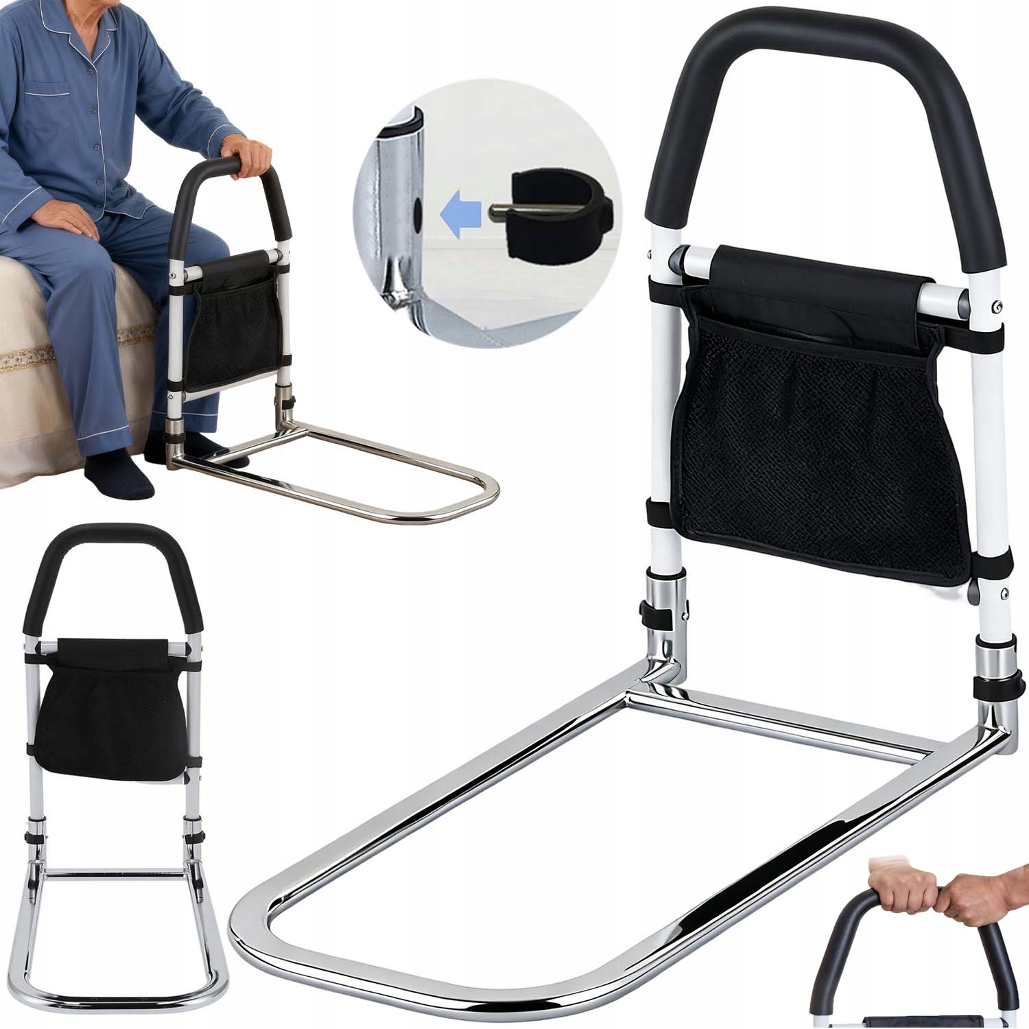 Uchwyt Boczny Łóżka Poręcz Łóżka Płoty Bezpieczeństwa Obciążenie Do 136KG