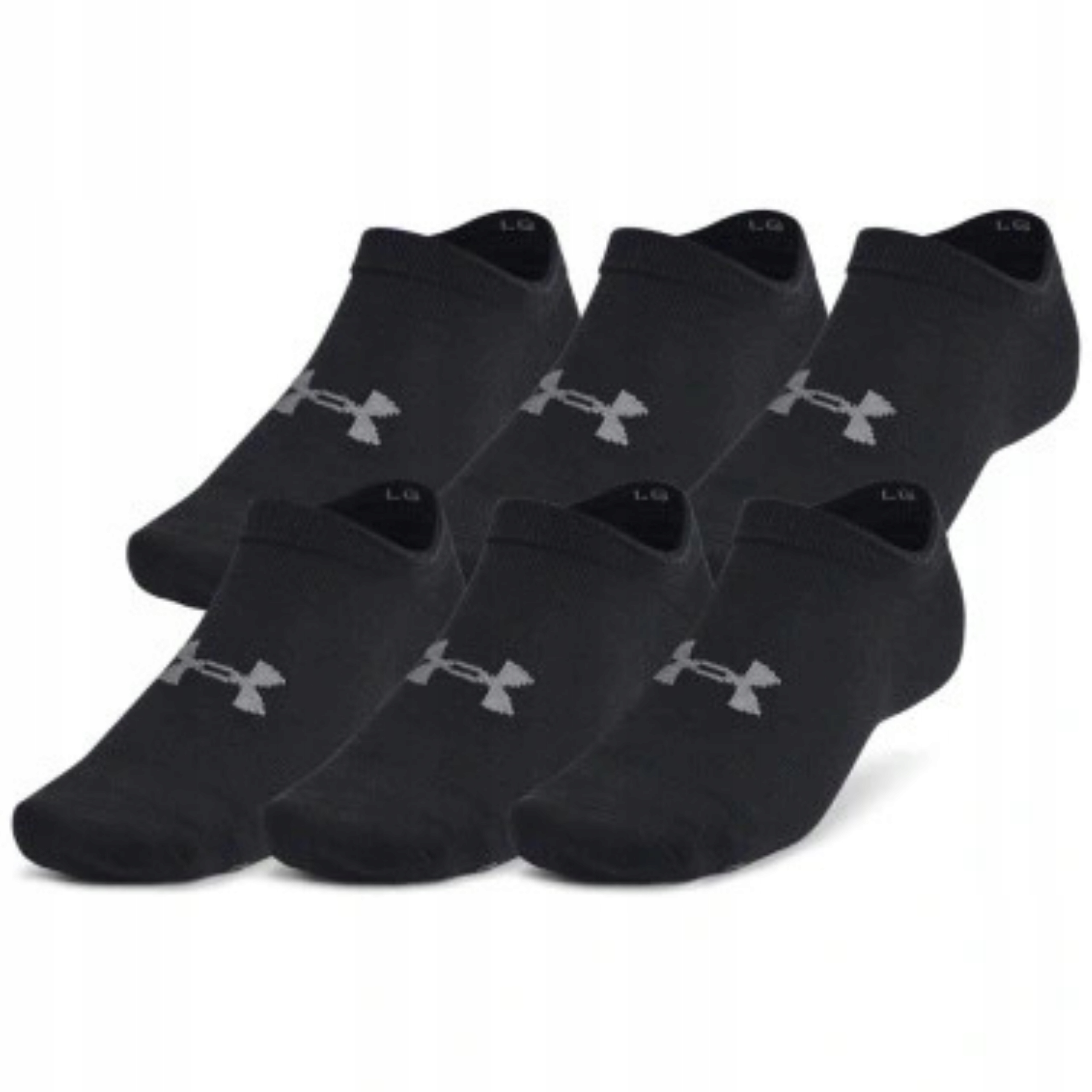 Skarpety Under Armour Stopki Essential No Show – 6 par Czarne r L 42-47,5