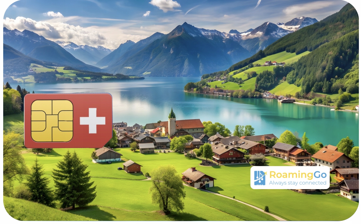 Internet na Sim kartu Švýcarsko Roaming Švýcarsko 10GB