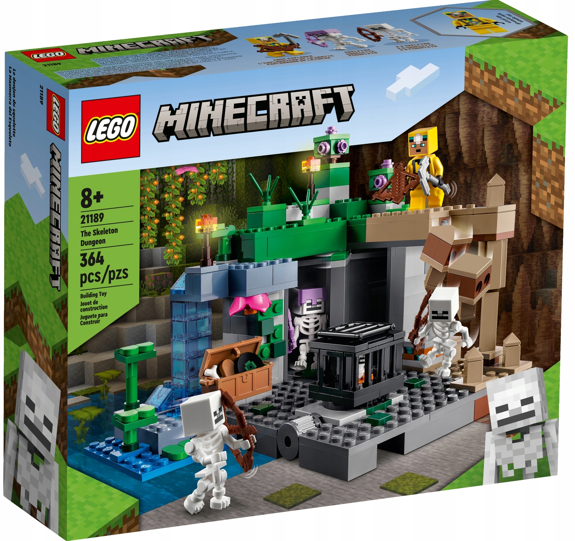 Lego 21189 Minecraft Loch kostlivců stavebnice inspirované hrou dárek
