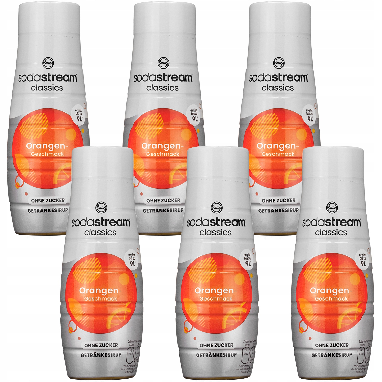 6 x Sirup Sodastream Pomeranč Bez Cukru 440 ML Koncentrát Do Saturátoru