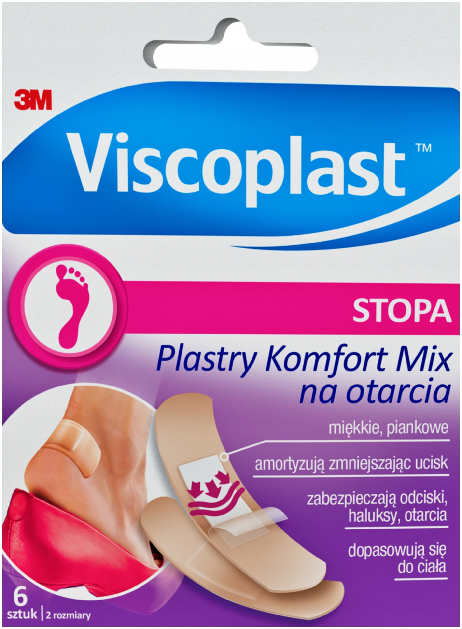 

Viscoplast Komfort MIX na otarcia 6szt