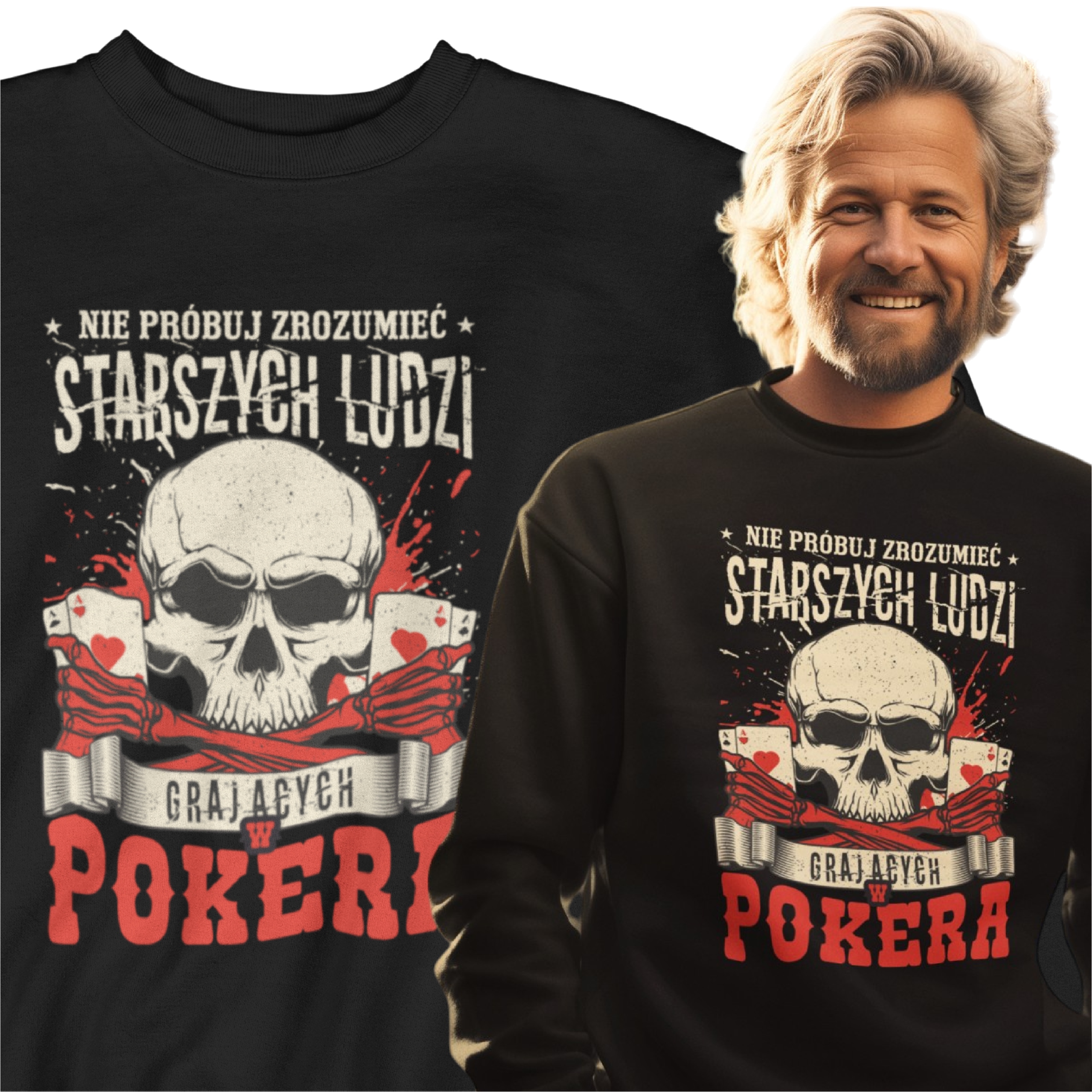 Mikina Ideální pro tatínka jako Dárek k Vánocům Pohodlná pro fanouška pokerových her 3XL