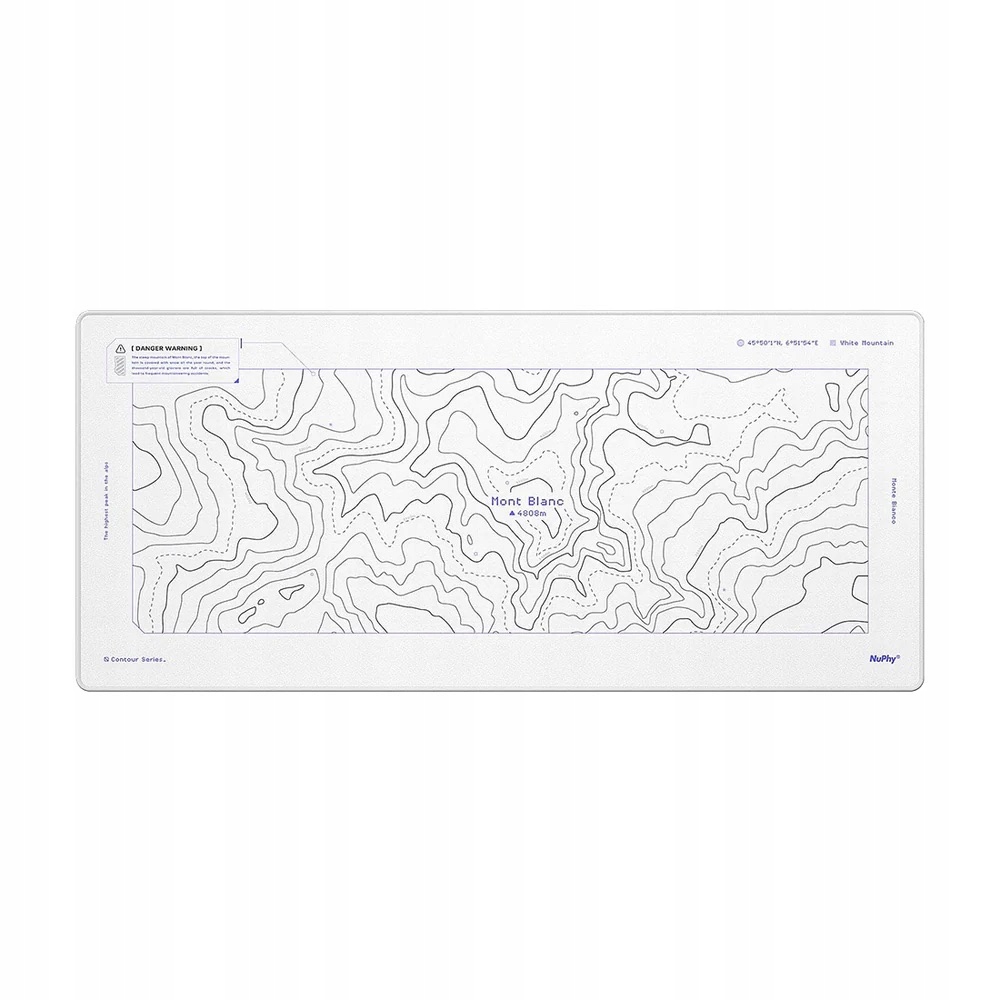 Podložka na psací stůl Mont Blanc Nuphy pod klávesnici Myš Bílá