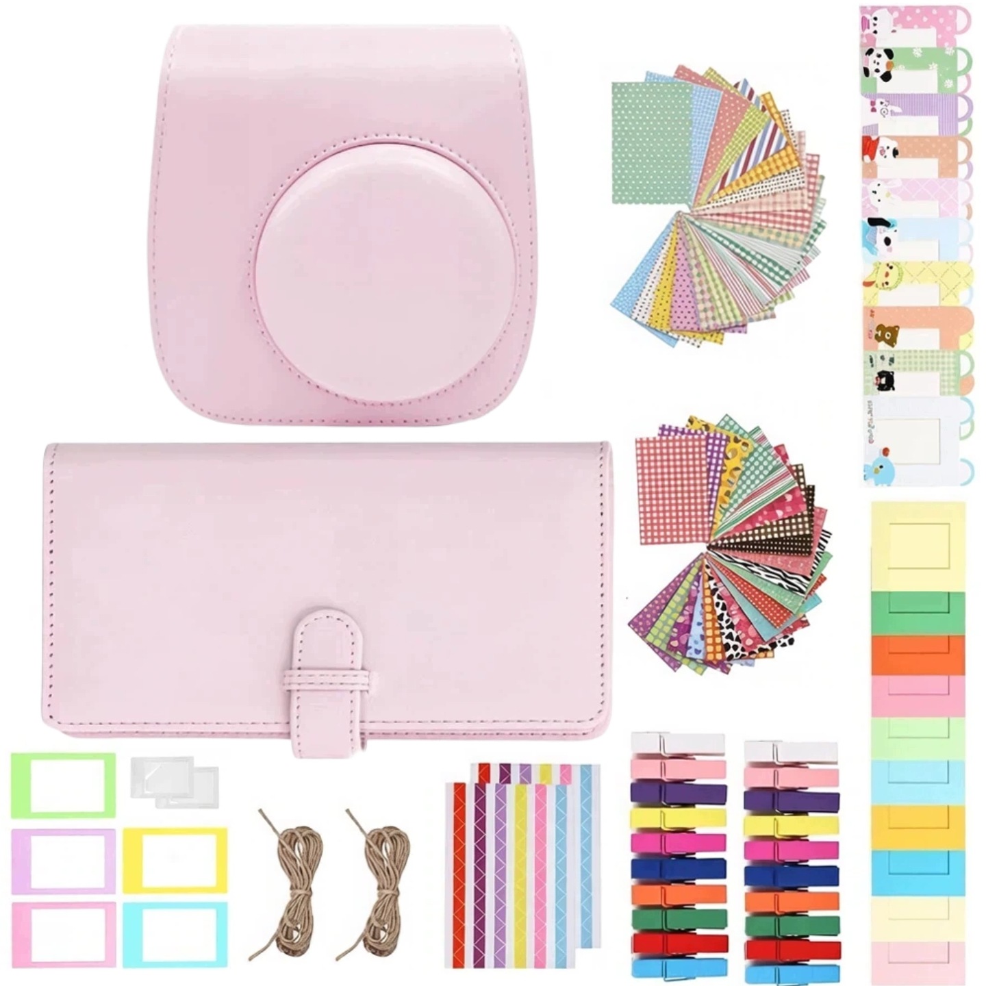 Pouzdro Pro Fujifilm Instax Mini 12 11 10 9 8 Sada Doplňků K Fotoaparátu Růžová