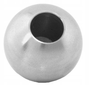 ZAŚLEPKA KULKA NA RURĘ Ø12, SZLIF 320 NIERDZEWNA