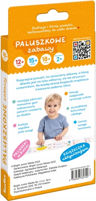 PALUSZKOWE ZABAWY KSIĄŻECZKA DLA DZIEC 18m+ CZUCZU Gatunek Łamigłówki, zagadki i gry