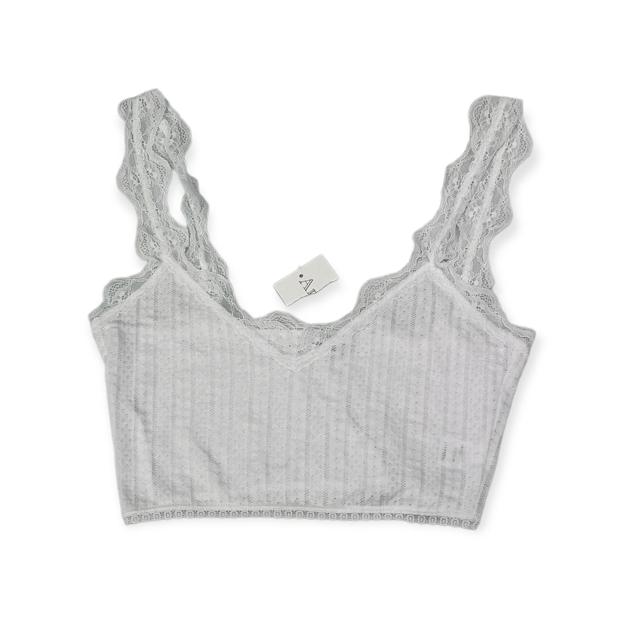 Bílý krajkový dámský top Andine M