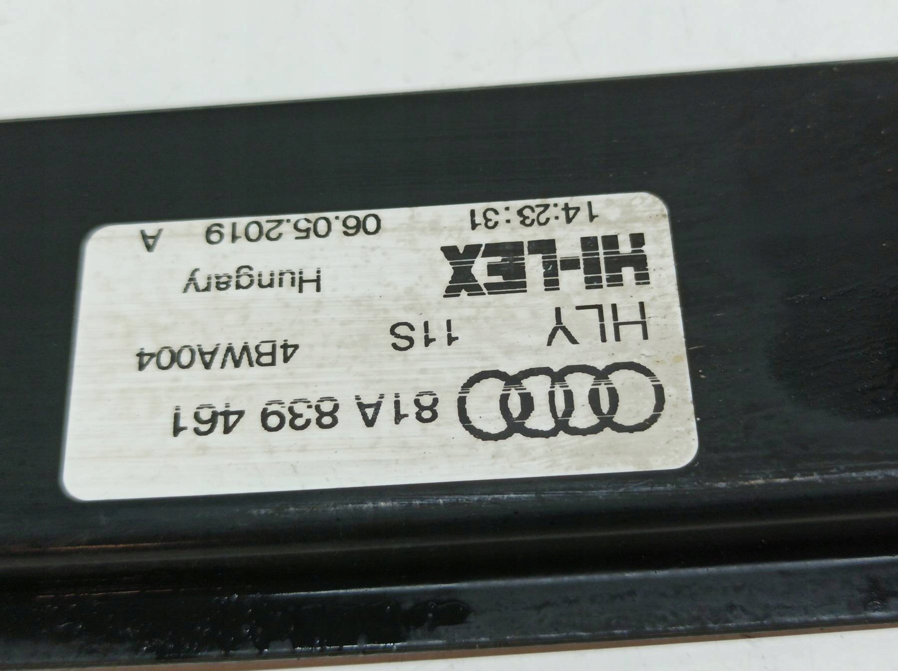 mechanism windows left rear part 81A839461 Audi Q2 and (2016- )