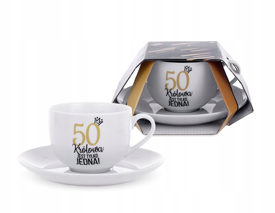 

Filiżanka Stylish Look 50 Lat /urodziny Królowa