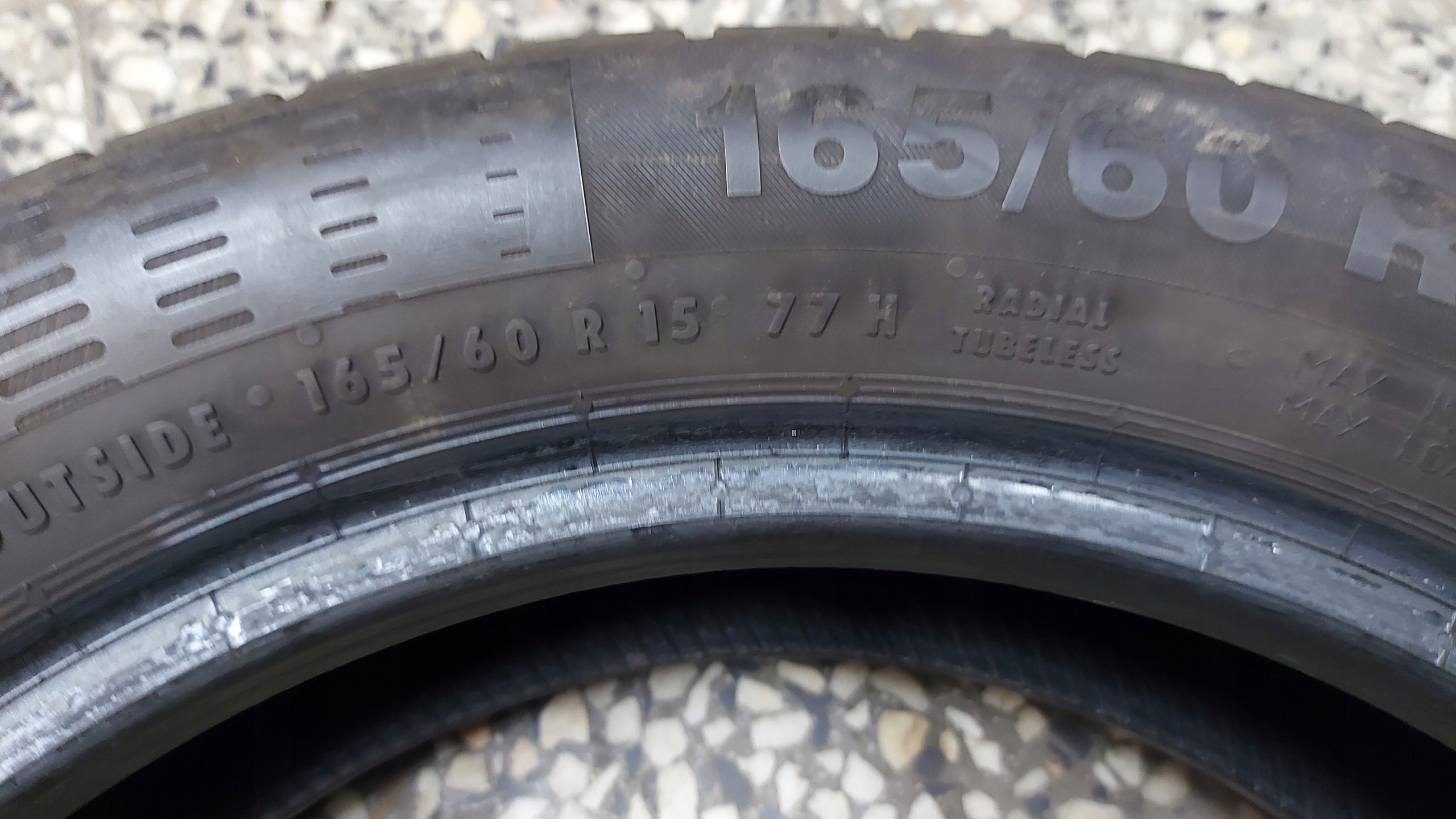 CONTINENTAL CONTIECOCONTACT 5 165/60R15 tyres summer 6mm