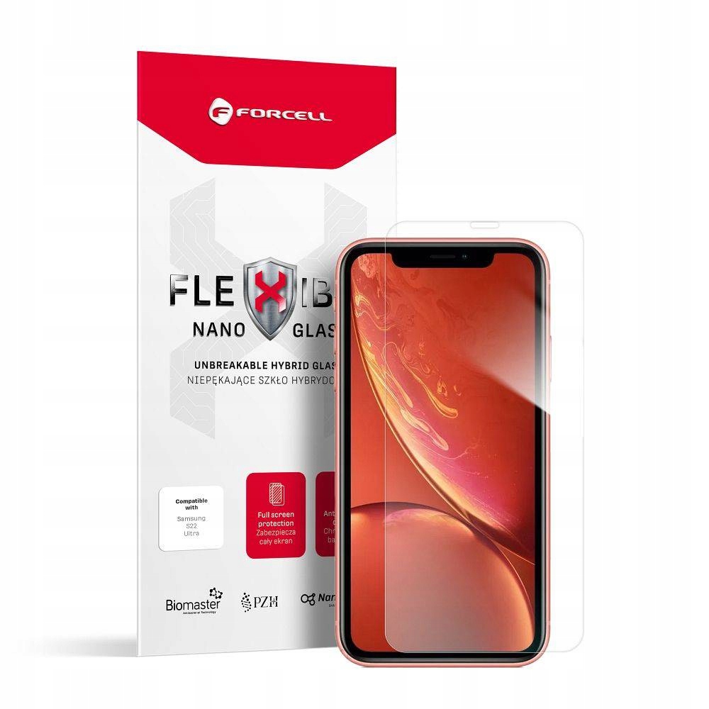 Szkło hybrydowe Forcell Flexible Nano Glass do iPhone Xr/11 6,1"