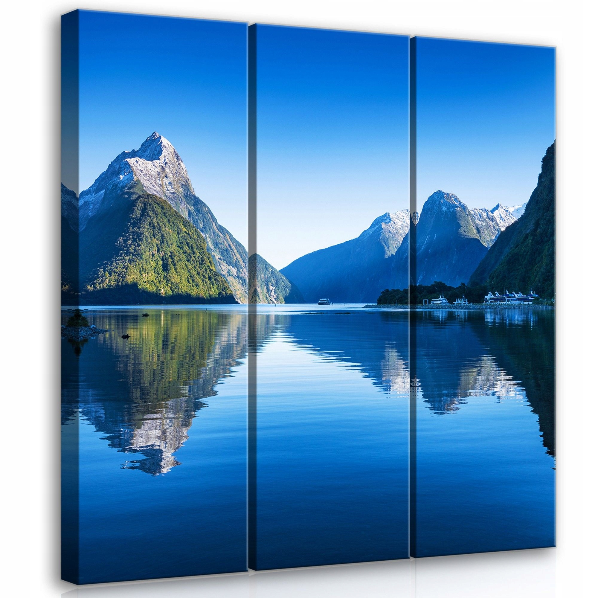 Obraz 90x100 Horská krajina odraz ve vodě klid příroda fjord