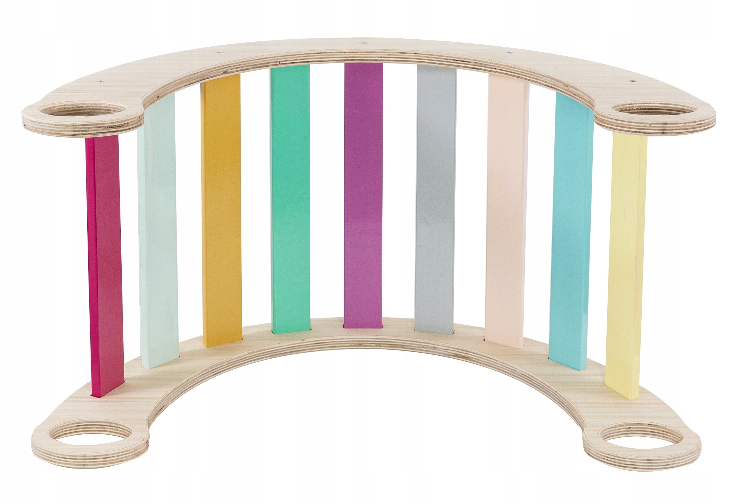 O5 Bujak Artnico kolorowa huśtawka Montessori pastel Rodzaj bujaki