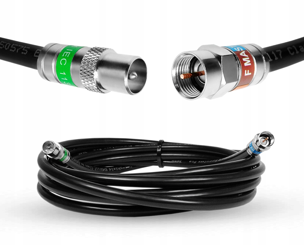 Anténní Kabel Konektor F Konektor Tv Koaxiální Kabel 30 m Premium vnější