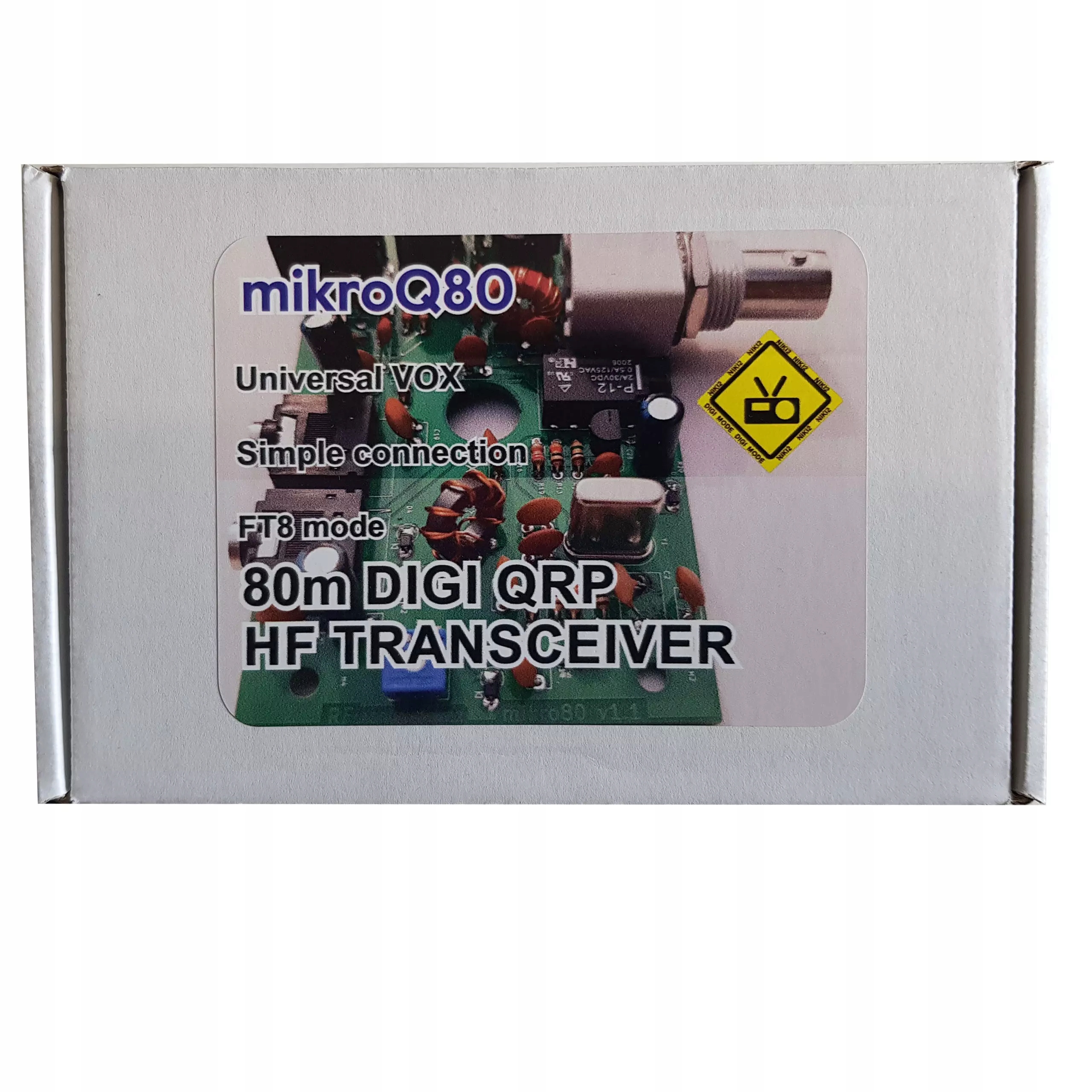 mikroQ80 transceiver 80m Digi Qrp FT8 Diy kit
