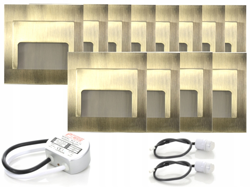 Sada Halogenové schodišťové osvětlení 12x senzory