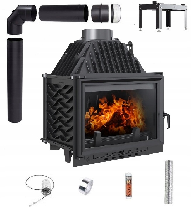 Komínová Vložka Litinová Zuzia Eco 12 kW Sada Trubky