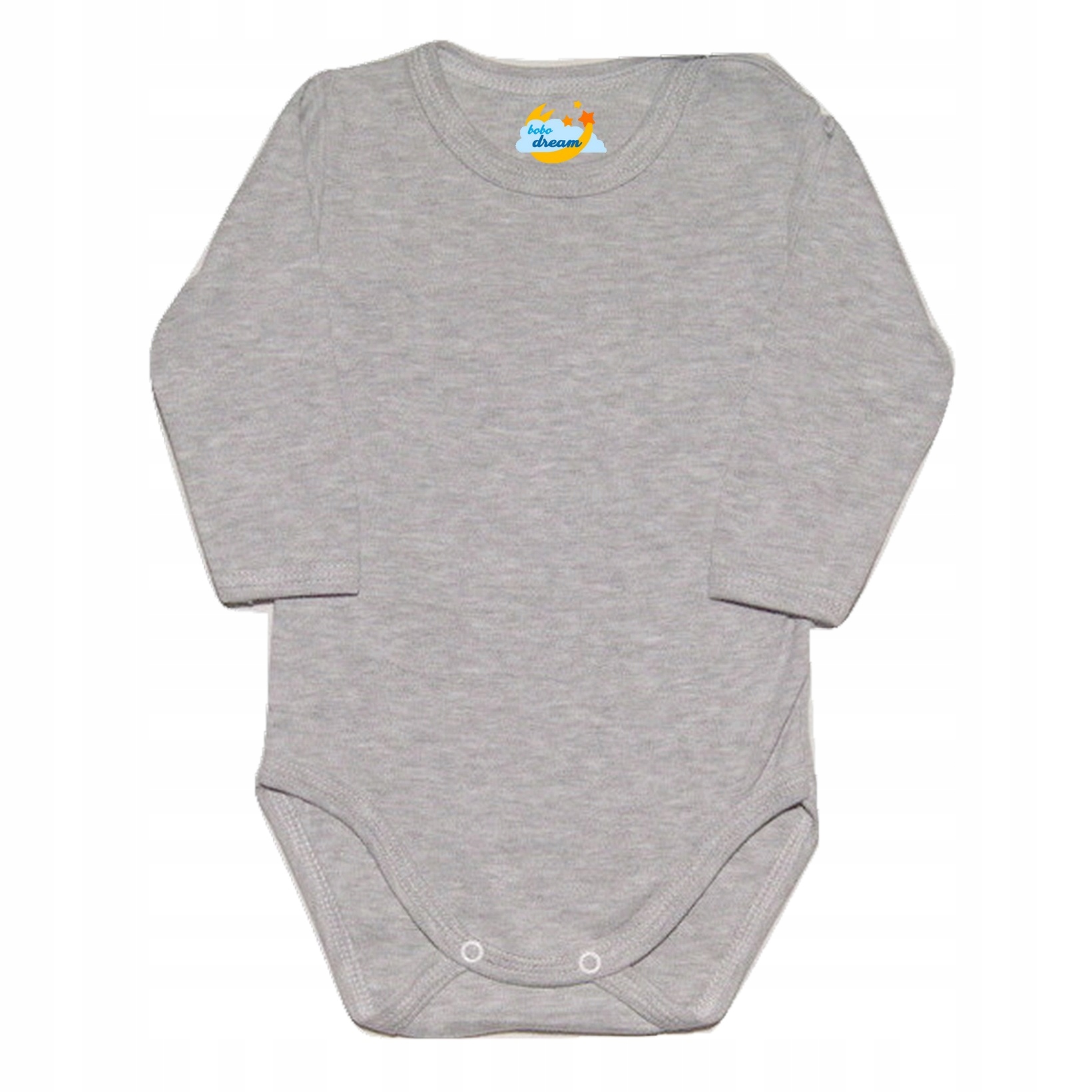 

Body długi rękaw Basic szare 104