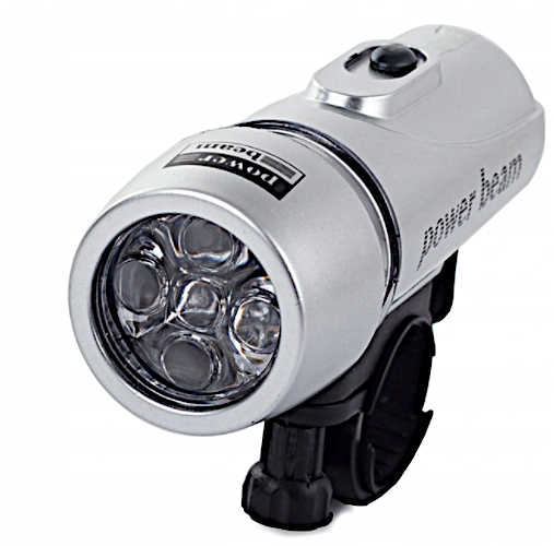 LAMPKA ROWEROWA 5 LED PRZÓD Model 5LED