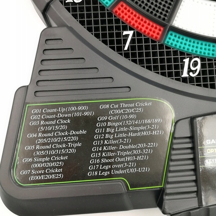 Elektroniczna TARCZA DART 18 gier + 6 RZUTEK ET01 Rodzaj elektroniczna