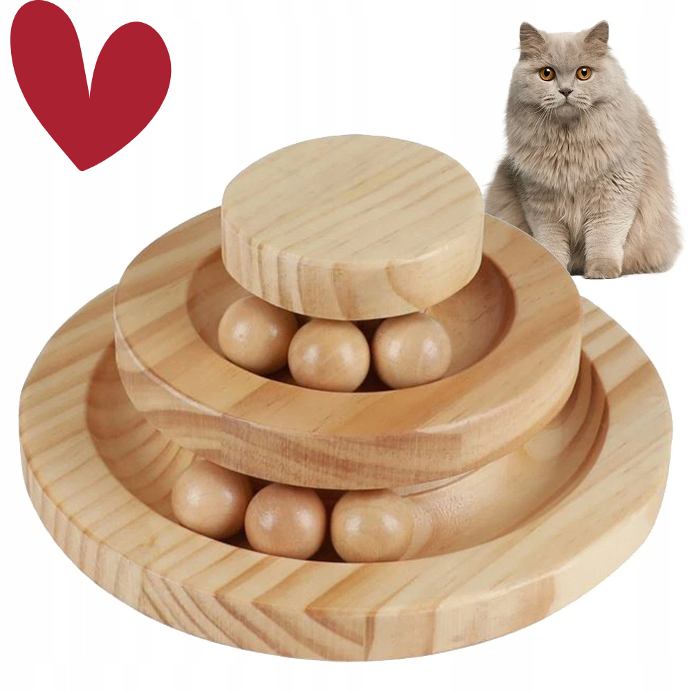 Levně Hračka S Míčky Věž Kolotoč Pro Kočky