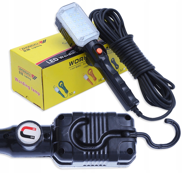 

Lampa Latarka Warsztatowa Garażowa Lampka Led 10m