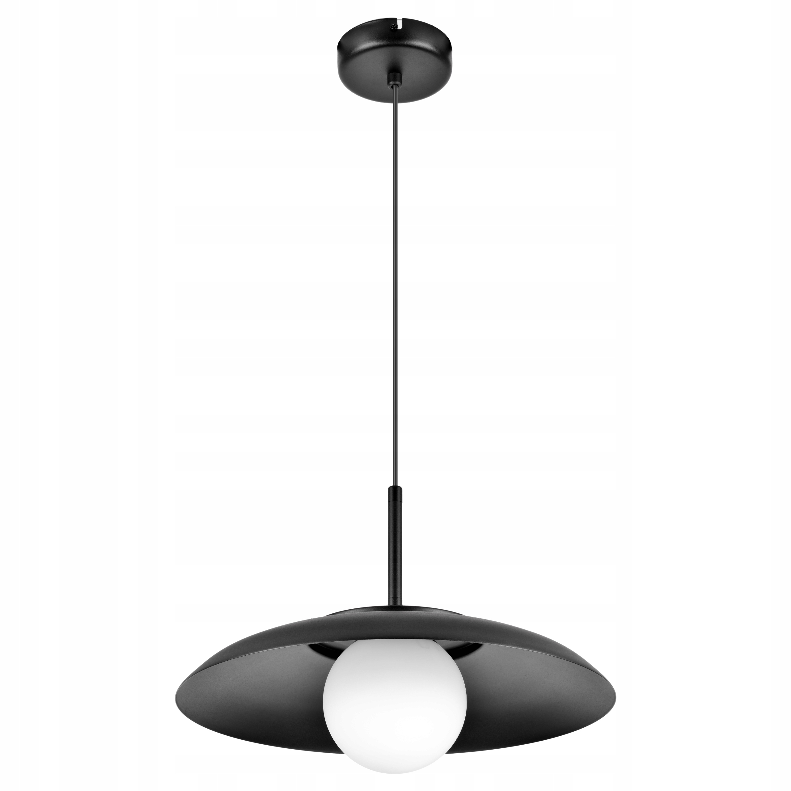 Galileo Moderní Designová Závěsná Stropní Lampa Černá 1xE27